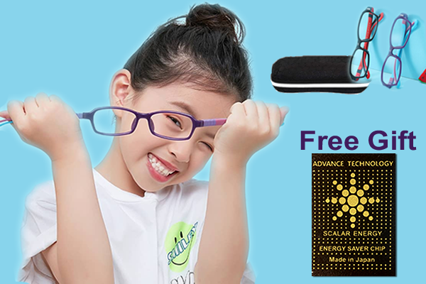 Silicon anti blue children eyeglasses
